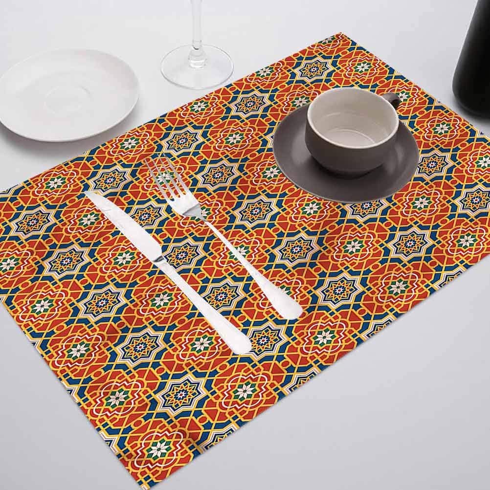 FloraGrantnan Non Slip Heat Resistant Table Mats Placemat, n Eight
