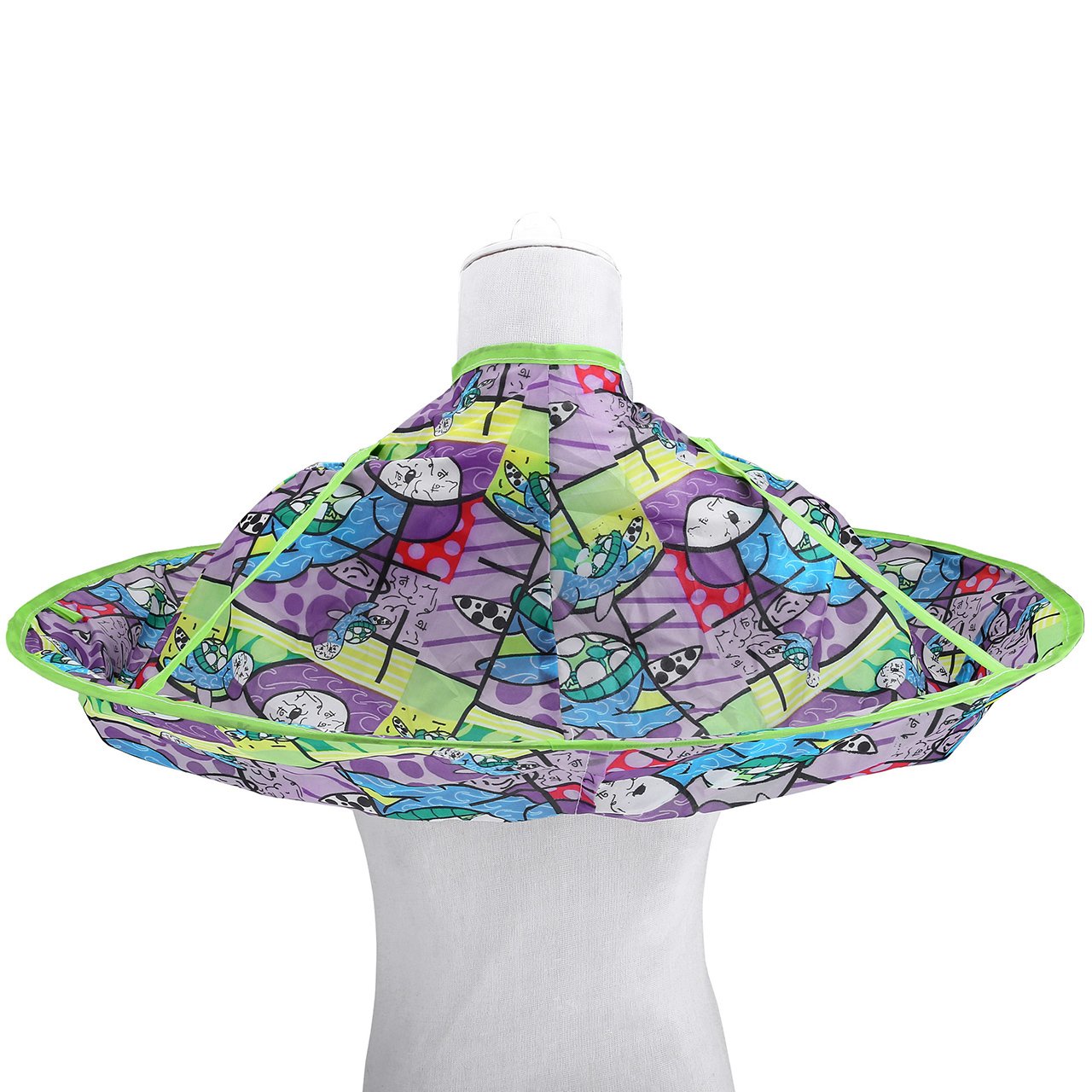 CCbeauty Children Barber Cape for Kid Salon Cape Haircut Umbrella Catcher Hairdresser Styling Cape and Apron Waterproof (#2)