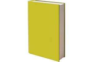 ELLOPI Easy Apply Stretchable Book Cover 1 Pack Yellow. Jumbo Jacket Fits Most Hardcover Textbooks Up to 9" x 11". Adhesive-Free, Nylon Fabric Protectors. Washable and Reusable School Supply for Students