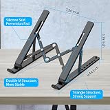 Nayka Adjustable Laptop Stand Portable Folding Ventilated 10-15.6 inch view 4