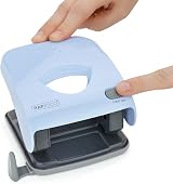 Rapesco 1528 X5-40ps Less Effort 2 Hole Punch 40 Sheet Powder Blue view 3