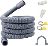 Quanerba Drain Hose 1M for Washing Machines Dryers Dishwashers