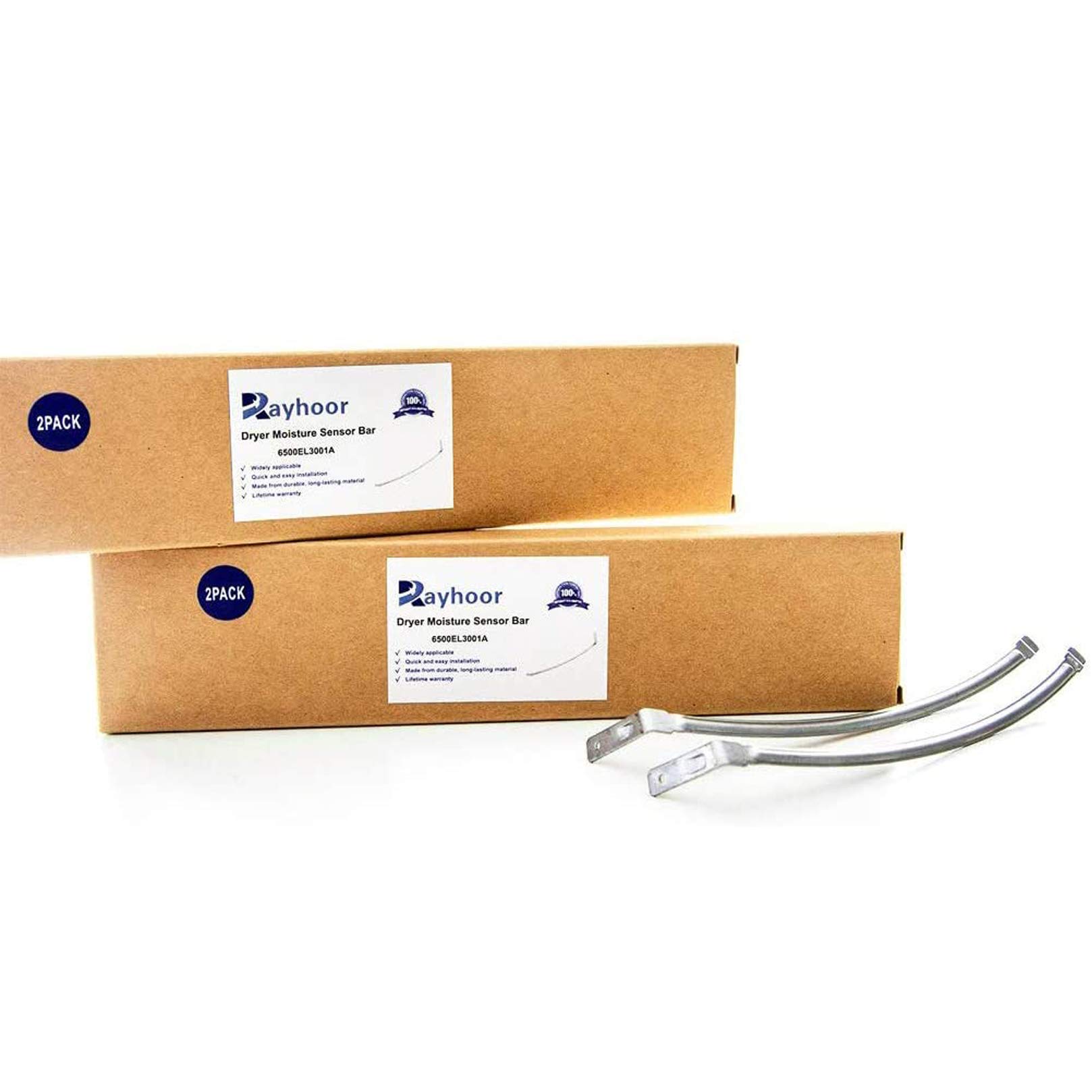 Photo 1 of (2 Pack) Rayhoor 6500EL3001A Dryer Moisture Sensor Bar Replacement Part Fit for LG Kenmore - Replaces PD00001914, 1268224, AP4445128, EAP3529161