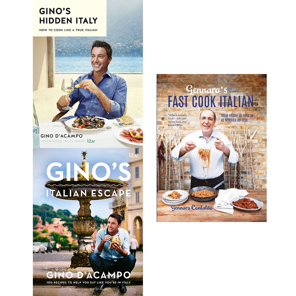Gino S Hidden Italy Gino S Italian Escape And Gennaro S Fast Cook Italian 3 Books Collection Set Amazon Co Uk Gino D Acampo Gennaro Contaldo 9789123663033 Books