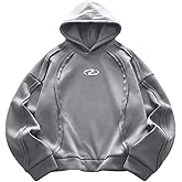 RoseSeek Men's Hoodies Long Sleeve Graphic Sweatshirts Hooded Neck Pullover Tops Fall Streetwear