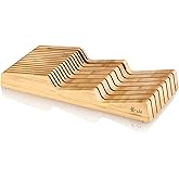 Cangshan 503831 Bamboo In-Drawer 15-Slot Knife Organizer