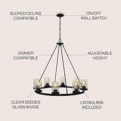JONATHAN Y JYL7554A Pablo Ring 33.5" 8-Light