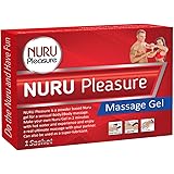 Nuru Pleasure Gel In Easy-To-Make Powder Form | Super Smooth, Odorless And Tasteless | For A Sensual Massage (9 Packets; Each pack of powder = 16oz of Nuru Gel)
