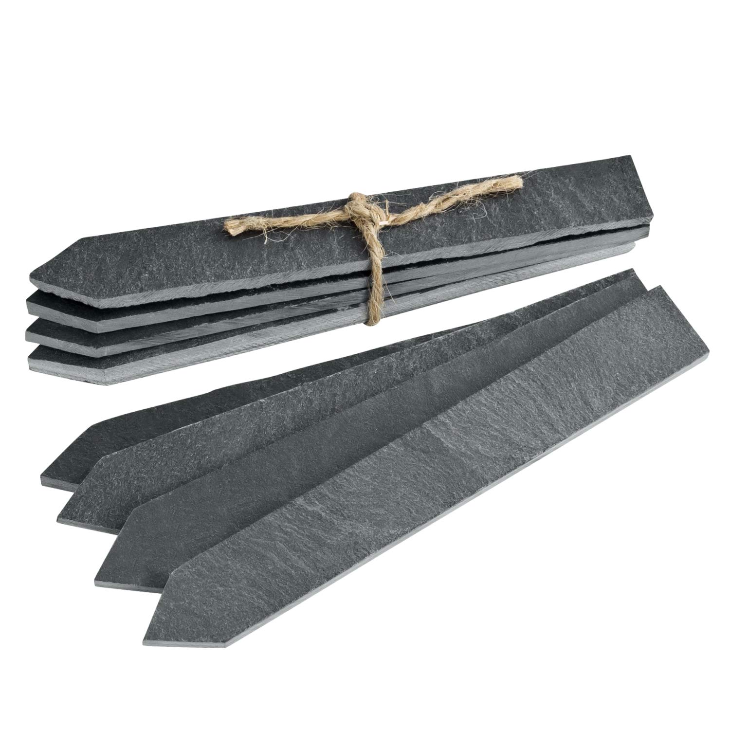 GardenMate Set of 8 Slate Plant Labels, Medium 15 x 2 centimetres