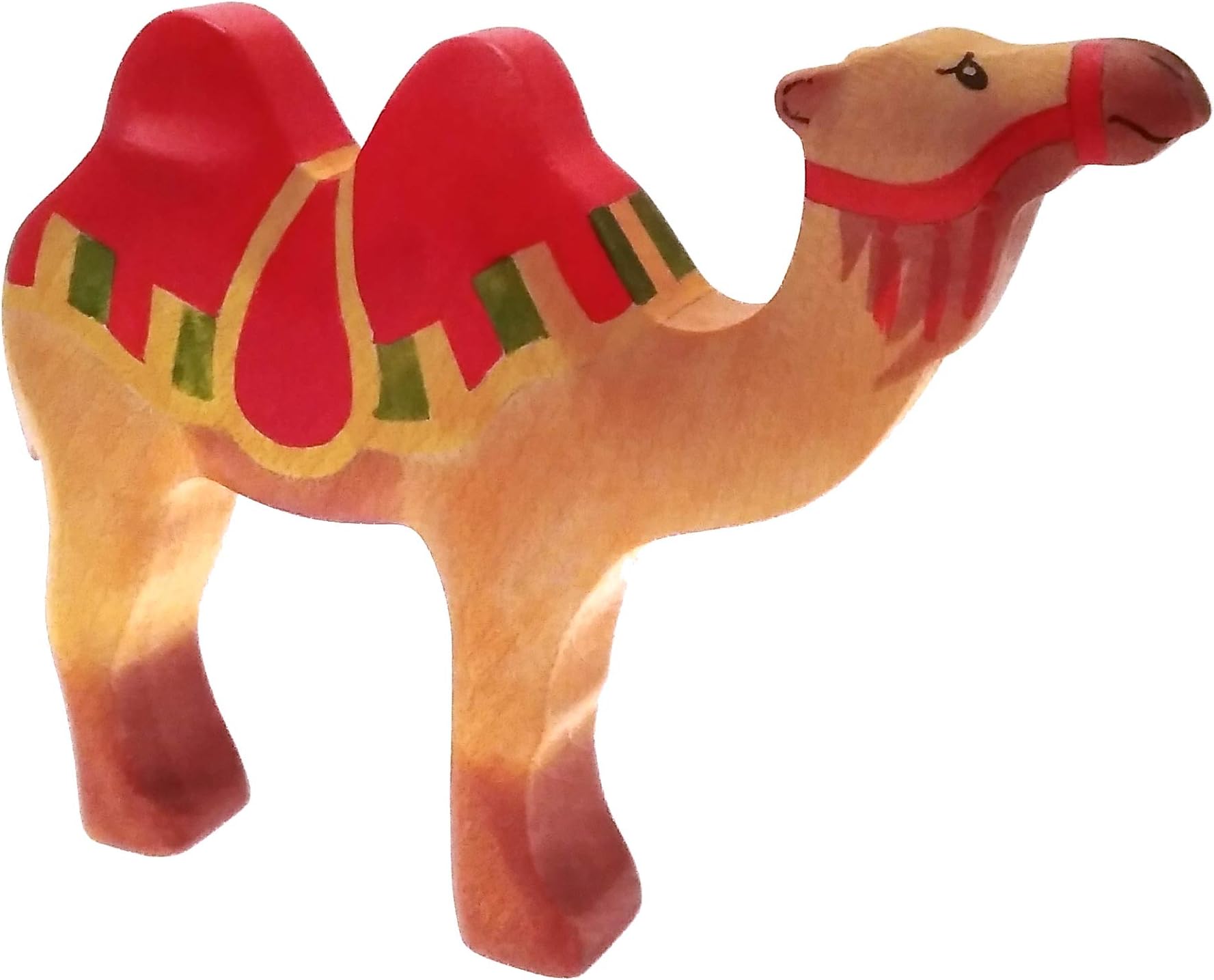 HandWoody Wooden Animal Camel Handmade Handpainted Wood Figure - Home Decor - Collectible Figurine - Natural Toy - Souvenir