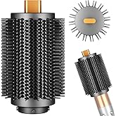 ZEPHBLOW Upgraded Large Round Volumizing Brush for Dyson Airwrap Attachments, 3-Inch Large Barrel Round Brush Attachment Compatible with Airwrap HS01/05/08, Flexible Bristles for Volume Smooth Curling