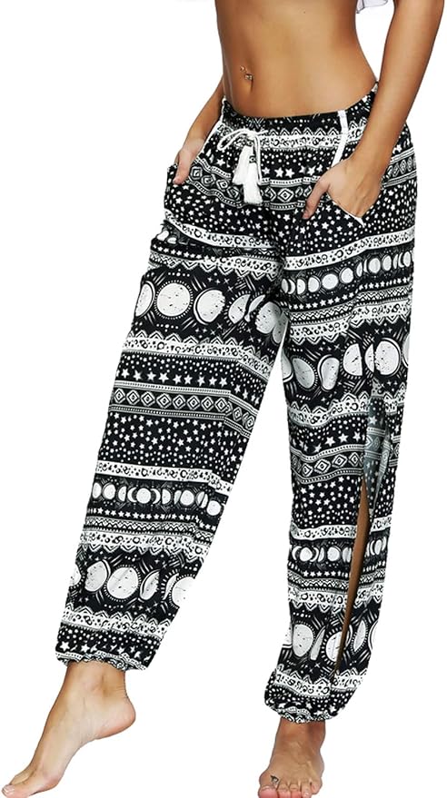 boho hippie high waisted pants