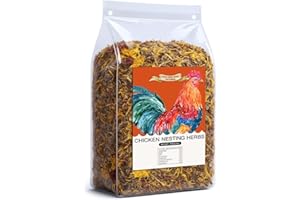 HOAZHOALD 21 Oz Chicken Nesting Herbs Flowers Premixed Dried Poultry Herbs Natural Nesting Box Pads Roost House Lime Feed Grit Herbs Bedding Supplies for Chicken Duck Coop Feeder Freshness Egg Laying Coop Smell