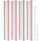 VEVOR Track Saw Guide Rail, 110-Inch Cutting Range, Kit Includes 4 x 27.5 in Aluminum Extruded Guide Rails and 3 Connectors, 