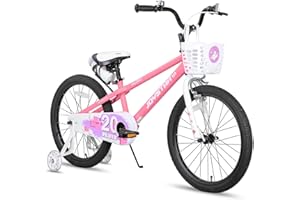 JOYSTAR Pluto Kids Bike 12 14 16 18 20 Inch Children's Bicycle for Boys Girls Age 3-12 Years, Kids' Bicycles with Light Up Tr