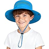 Durio Outdoor Kids Sun Hat UPF50+ Sun Protection Kids Bucket Hat Wide Brim Fishing Beach Safari Hats for Boys Girls 5-13