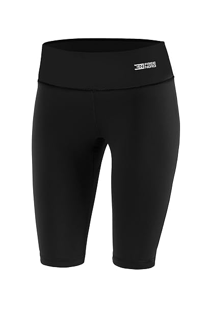 Freenord FITTECH Performance Damen Thermoaktiv Legging Leggins Strumpfhose Tights Shorts Laufhose Kurz Fitness Pilates Outdoo