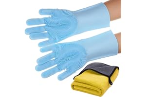 Dog Bathing Gloves | Silicone Cat Hair Remover Grooming Gloves - Cleaning Tools Shedding for Puppy Kitten Small Animals for H