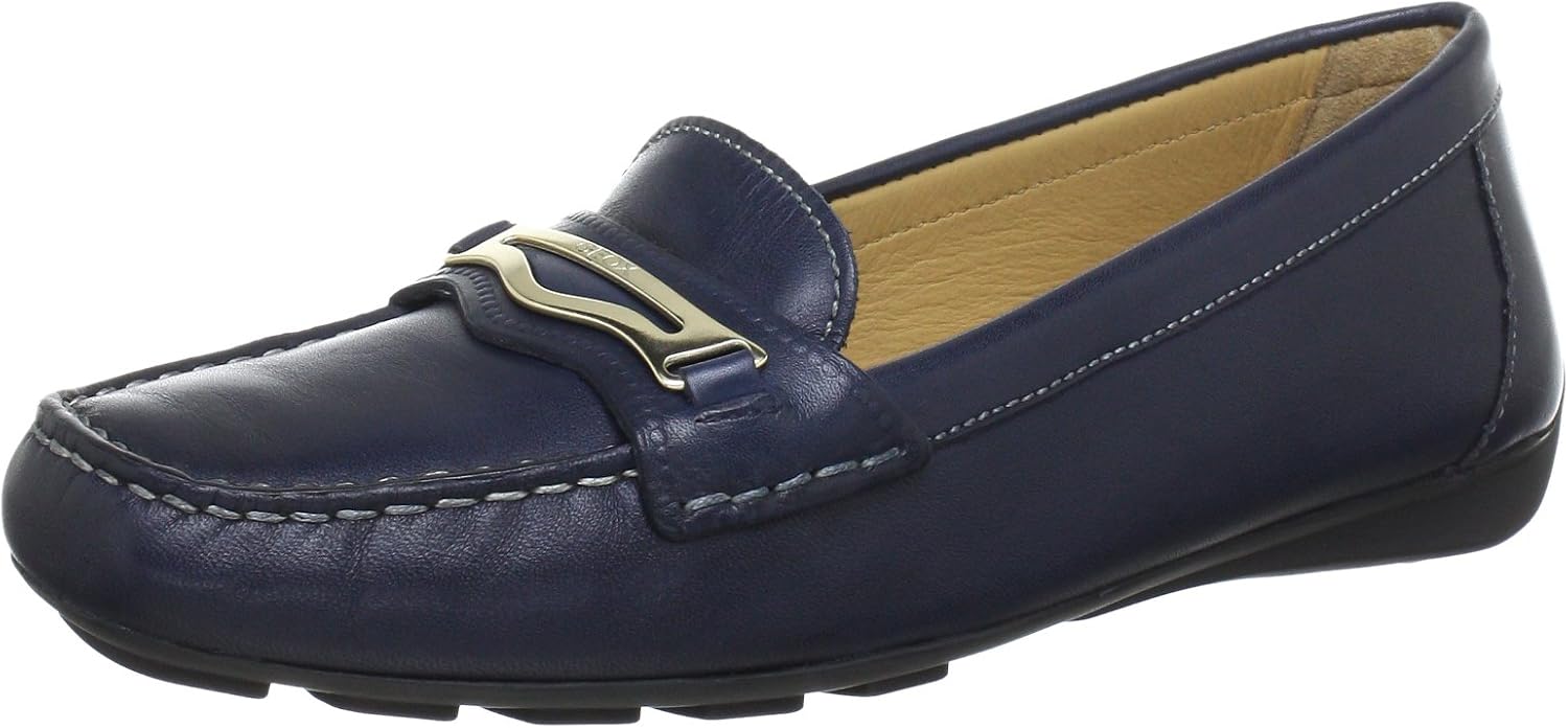 Geox Women's D GRIN B Loafer Flats Blue Navy Blue Blue Size 5.5