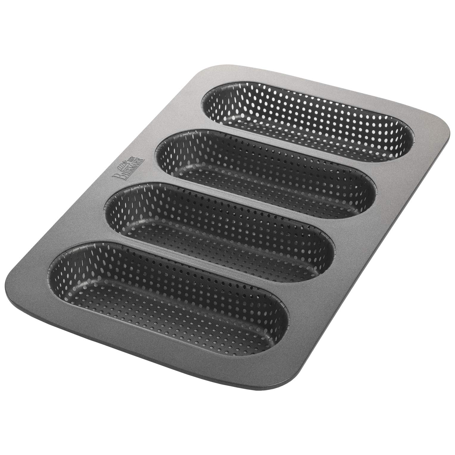 RBV Birkmann 210394 Hot Dog Bread with 4 Compartments Laib & Soul, Steel, Grey, 35.5 x 25.5 x 3.5