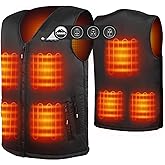 ARRIS Fleece Heated Vest for Men with Battery Pack Included, Size Adjustable 8 Heating Zones for Hunting