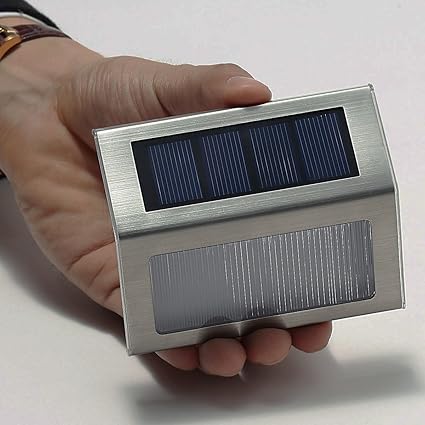 Xlux S60 Solar Stair Step Light Warm White Waterproof 1 Pack Amazon Co Uk Lighting