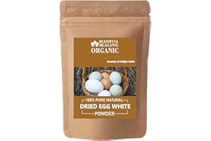Blessfull Healing Organic Dried Egg White Powder 100% Pure Natural 200 Gram / 7.05 oz