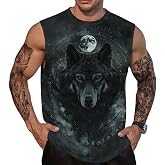HaniLav Men's Viking Shirt Sleeveless T Shirts Mens Tank Top Vacation Graphic Muscle Summer Tops