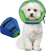 Kuoser Dog Cone Collar Soft Protective Recovery Neck Shield Blue M 28-36cm view 1