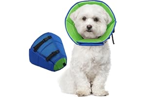 Dog Cone Collar After Surgery, Adjustable Soft Recovery Cone for Small Dogs to Stop Licking, Light-Weight Comfortable Elizabe