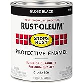 Rust-Oleum 7779504 Protective Enamel Paint Stops Rust, 32-Ounce, Gloss Black