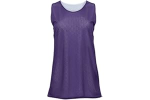 Badger Sport Purple/White Ladies Medium Reversible Mesh Tank Top Jersey Uniform
