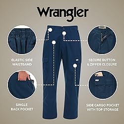 Wrangler Cargo Pants for Men Big and Tall - Twill