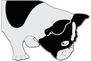 IVYBEE DECALS Bella the French Bulldog Sniffing Decal for 13" Laptop