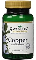 Swanson Copper 2 mg 300 Tabs