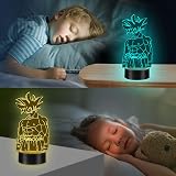 Eygerur Goku 3D LED Night Light with Remote Touch 7 Colors 16 Colors USB Bedside view 7