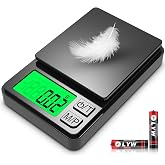Mik-Nana Pocket Scale, 1000g x 0.01g Precision Gram Scale | Small Digital Scale Grams Ounces Grains, Kitchen Scale, Jewelry Scale for Gold, Gem, Herb, Great for Travel Food Scale