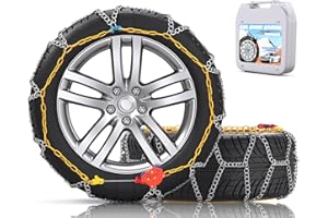 Snow-Chains Auto Fixing 1 Min Quick Fit Easy Installation Tire-Chains, Portable Reusable Universal Emergency Tire Traction Ch