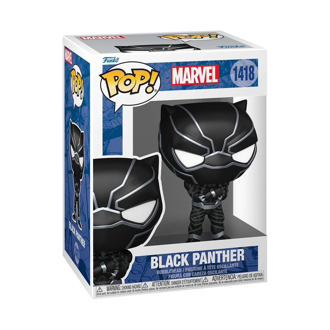 Funko Pop! Marvel: New Classic - Black Panther - Collectable Vinyl Figure - Gift Idea - Official Merchandise - Toys for Kids & Adults - Comic Books Fans - Model Figure for Collectors — image 1