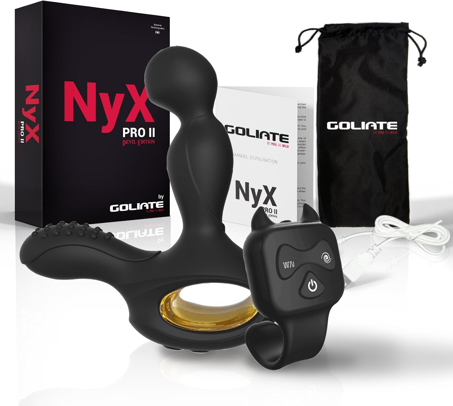 GOLIATE NyX Pro2 Masajeador Prostático a control remoto