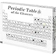 weiship Periodic Table with Real Elements Inside, 6x4.5x1inch Acrylic Periodic Table Display with 83 Real Elements Samples Craft Decoration Teaching Tool Present for Students, Teacher, Science Lovers