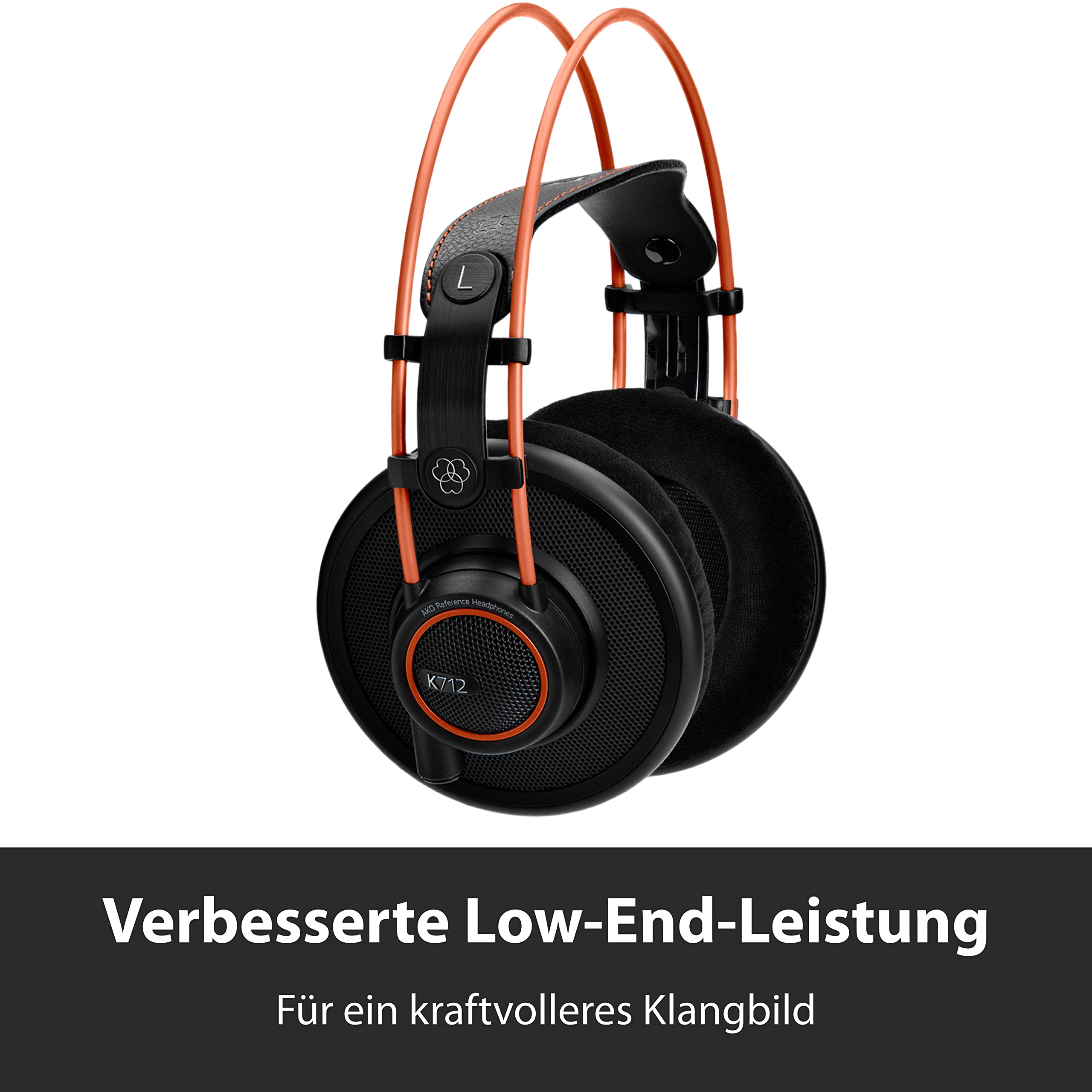 AKG K712PRO Offener Over-Ear-Studiokopfhörer der Premium-Referenzklasse, ausgefeilte offene Technologie, revolutionäre Flachdraht-Schwingspule, breites und weites Klangbild, Komfortables Design 6