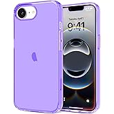 JJGoo Compatible with iPhone 16e Case Clear, Soft Transparent Shockproof Protective Slim Thin Phone Case Cover for 16e 6.1 inch, Purple