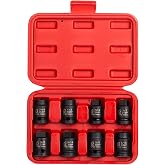 Sunex 2841 Pipe Plug Impact Socket Set, 1/2" Drive, Male And