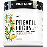 Prevail Pre Workout Powder with Nootropics: Pre Workout for Men and Women, Cutting Edge Energy and Focus Supplement with L Citrulline, Alpha GPC, L Tyrosine, Neurofactor | Peach Mango, 40 Servings