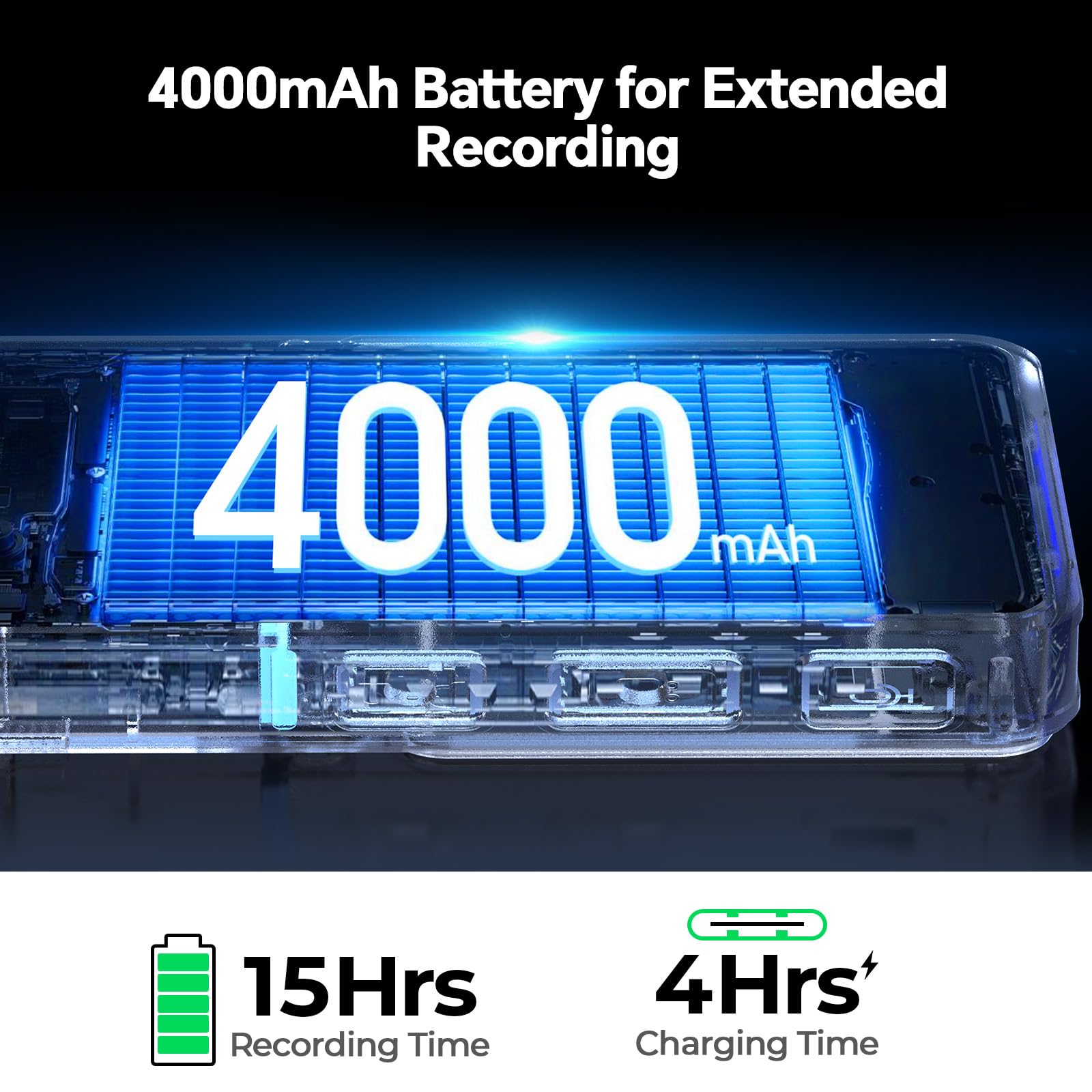 BOBLOV M7 128GB Body Worn Camera, 180° Rotate Body Cam, 4000 mAh Battery & Fast Charger, 15 Hrs Video Record, 1080P Body Camera with Audio for Police, Civilians, Law Enforcement, Delivery Job
