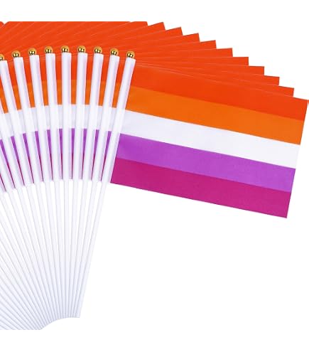 Mini Bandierine Stick Pride LGBTQ+ | 8.2x5.5 Pollici | Perfette Per Parate E Feste