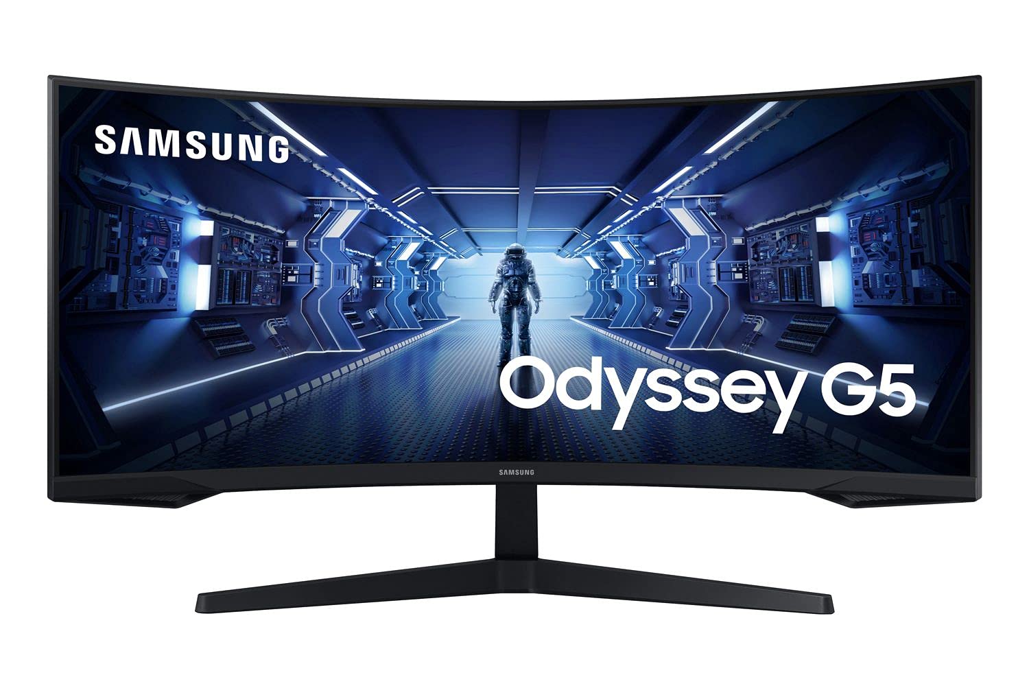 Samsung Odyssey LC34G55TWWUXEN 34" G55 1000R Curved Gaming Monitor - 165Hz, 1ms, 1440p QHD, Freesync Premium, HDR10, HDMI, 1 x Displayport , Black