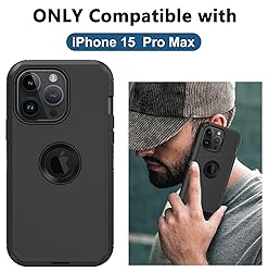 for iPhone 15 Pro Max Case, with Built in Screen