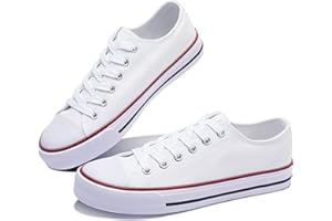 Obtaom Women’s Canvas Shoes Low Top Fashion Sneakers Slip on Walking Shoe